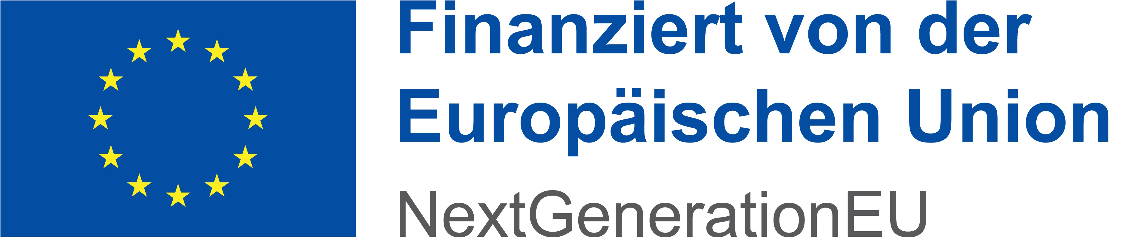 Logo EU. Finanziert von der Europäischen Union. NextGenerationEU